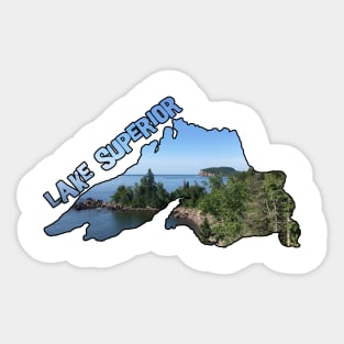 Lake Superior Outline (Tettegouche State Park) Sticker